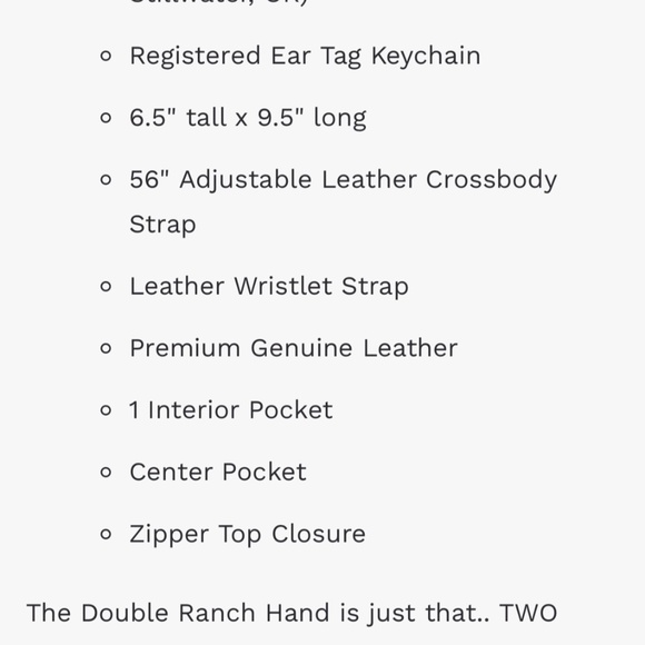 Holy Cow Couture “Double Ranch Hand” 🤚 fringless - Picture 2 of 5